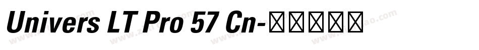 Univers LT Pro 57 Cn字体转换